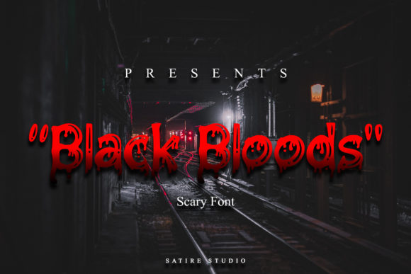 Black Bloods Font for Creepy and Captivating Designs