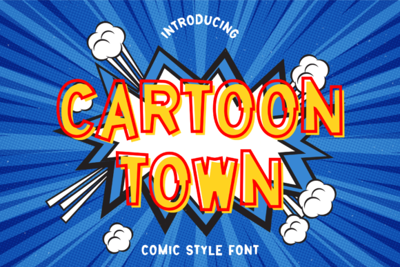 Cartoon Town: A Playful Display Font for Digital Creativity
