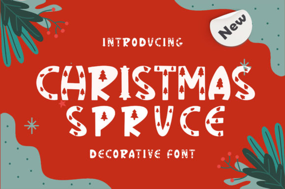 Christmas Spruce Font for Festive Branding and Design
