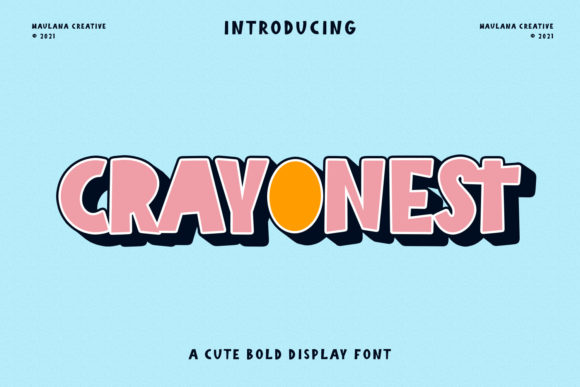 Crayonest: A Playful Display Font for Creative Projects