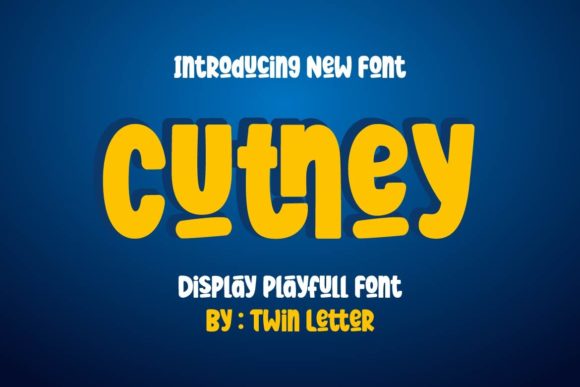 Discover the Bold Charm of Cutney Font