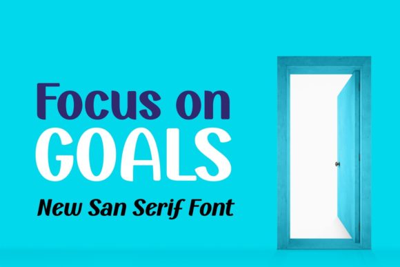 Focus on Goals Font for Handmade Creativity and Branding