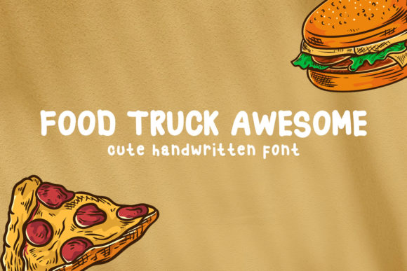 Food Truck Awesome: A Whimsical Display Font for Digital Projects