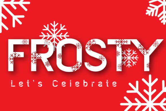 Frosty: A Wintery Display Font for Festive Editorial Designs