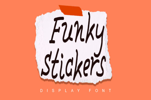 Funky Stickers Font: A Playful Display Font for Creative Projects
