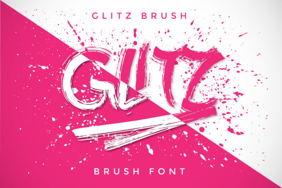 Glitz: A Cool and Brushed Display Font for Modern Editorial Design