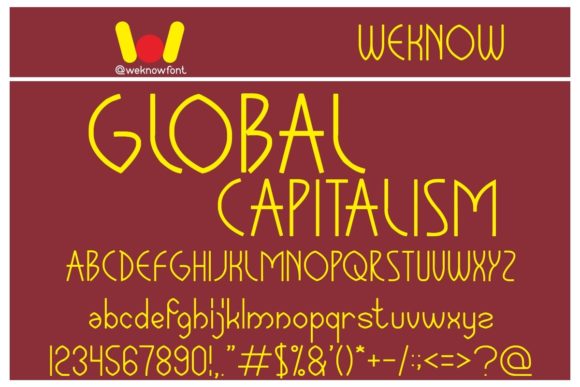 Global Capitalism: A Cool Display Font for Modern Branding