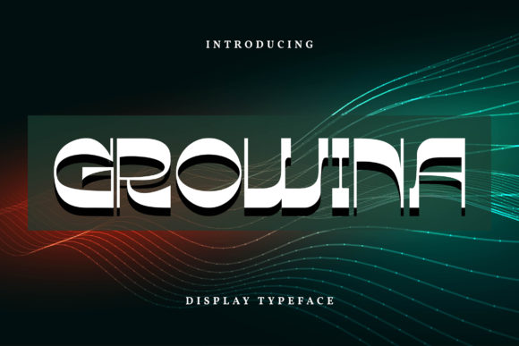 Growina: A Futuristic Display Font for Bold Editorial Design