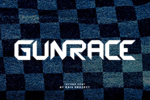 Gunrace: A Bold Display Font for Modern Branding Projects