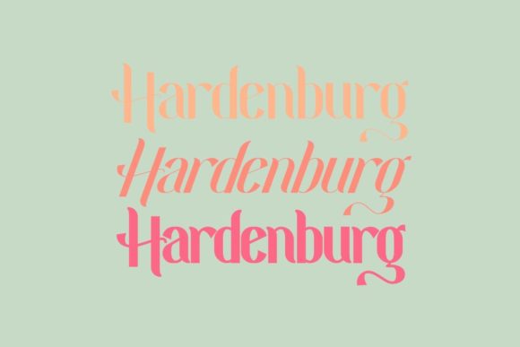 Hardenburg Font for Handmade Creations and Elegant Designs