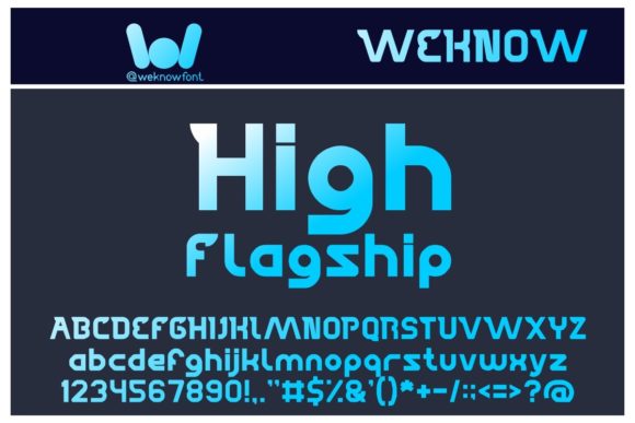 High Flagship: A Futuristic Display Font for Modern Editorial Design