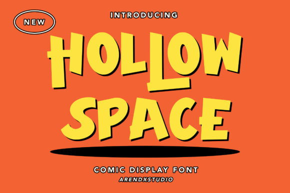 Hollow Space Font for Creative Handmade Projects