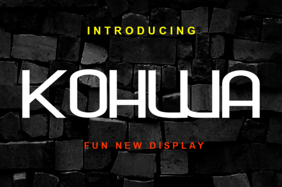 Kohwa: A Modern Display Font for Creative Makers