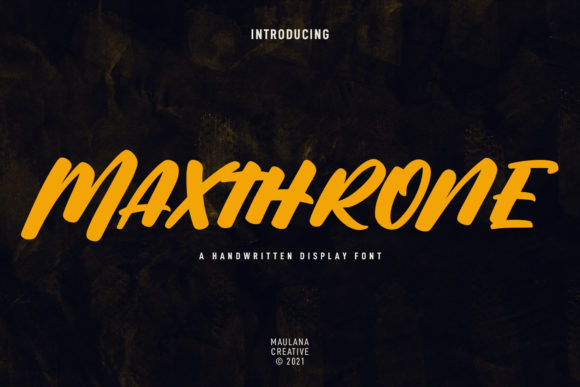 Maxthrone: A Cool, Relaxed Font for Creative Makers