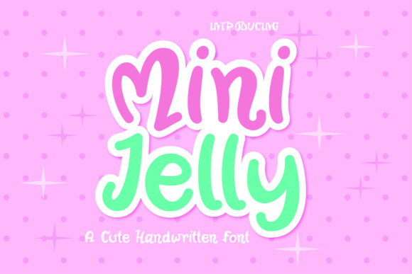 Mini Jelly Font for Handmade Labels and Creative Projects