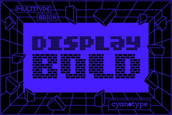 MultiType Brick Display Bold for Trendy Web Typography