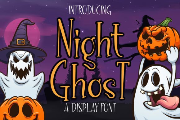 Night Ghost Font for Halloween and Spooky Branding