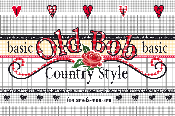 Old Bob Font for Handmade and Commercial Craft Projects