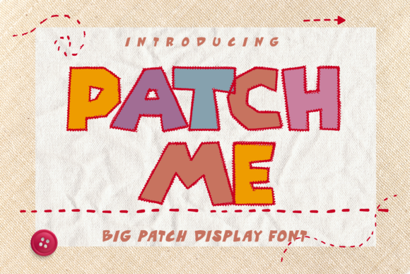Patch Me: A Playful Display Font for Creative Projects