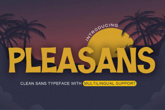 Pleasans: A Cool Display Font for Web Design Projects