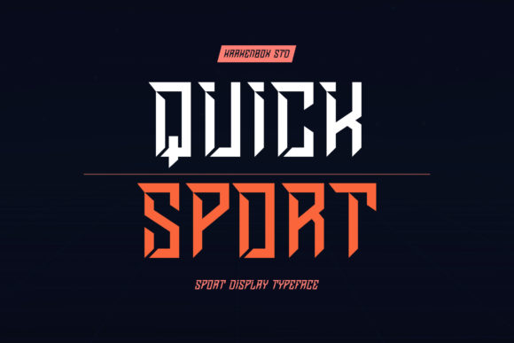 Quick Sport: A Modern Display Font for Dynamic Editorial Design