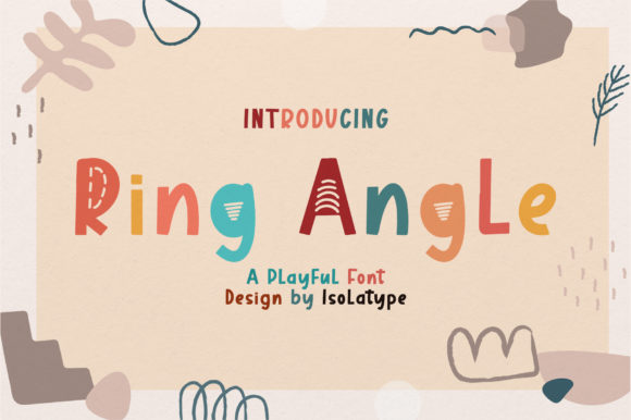 Ring Angle: A Cheery Display Font for Creative Makers