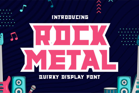 Rock Metal: A Bold Display Font for Small Business Branding
