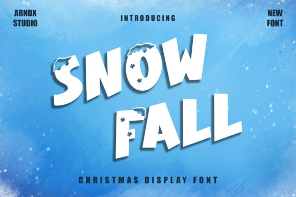 Snow Fall Font for Playful Campaign Design