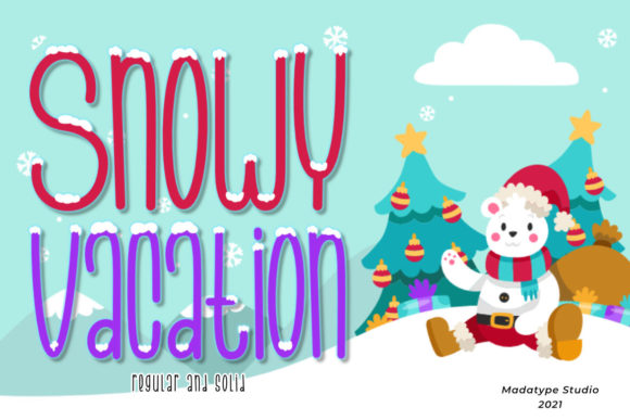 Snowy Vacation Font for Winter-Inspired Web Designs