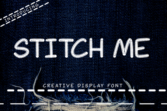 Stitch Me: A Display Font for Creative Web Projects