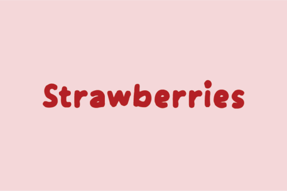Strawberries Font for Eye-Catching Digital Campaigns