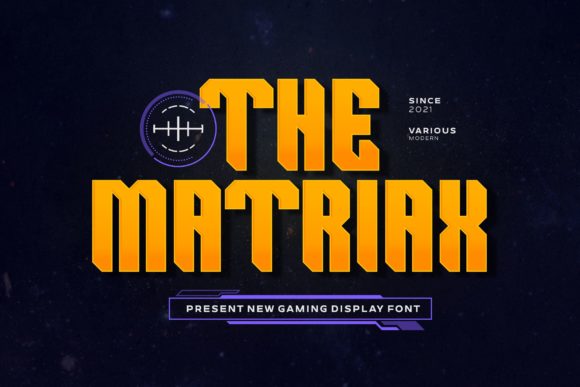 The Matriax: A Bold Display Font for Handmade Creations