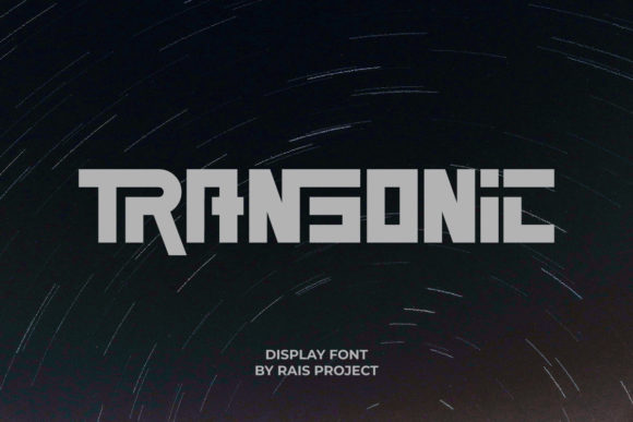 Transonic Font for Bold Digital Branding