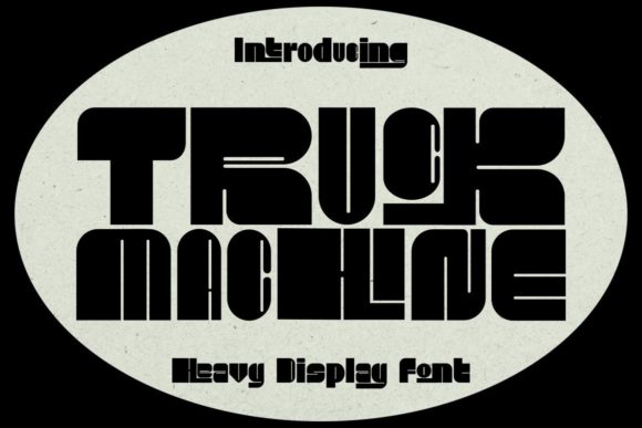 Truck Machine: A Retro Display Font for Bold Branding
