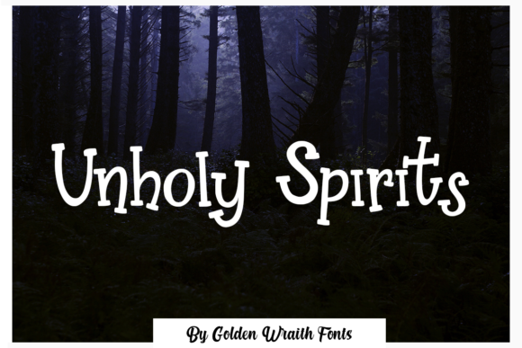 Unholy Spirits: A Spooky Display Font for Editorial Creativity